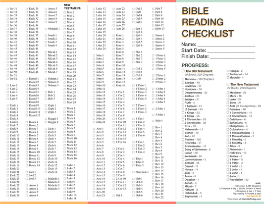 Bible Checklist PDF - FREE - Download in description